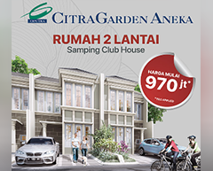 Rumah 2 Lantai Samping Club House